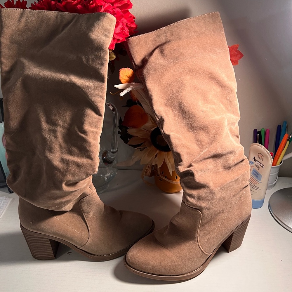 Calf high boots